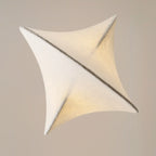 Suspension moderne en tissu blanc réglable pour salon