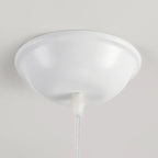 Suspension moderne en tissu blanc réglable pour salon