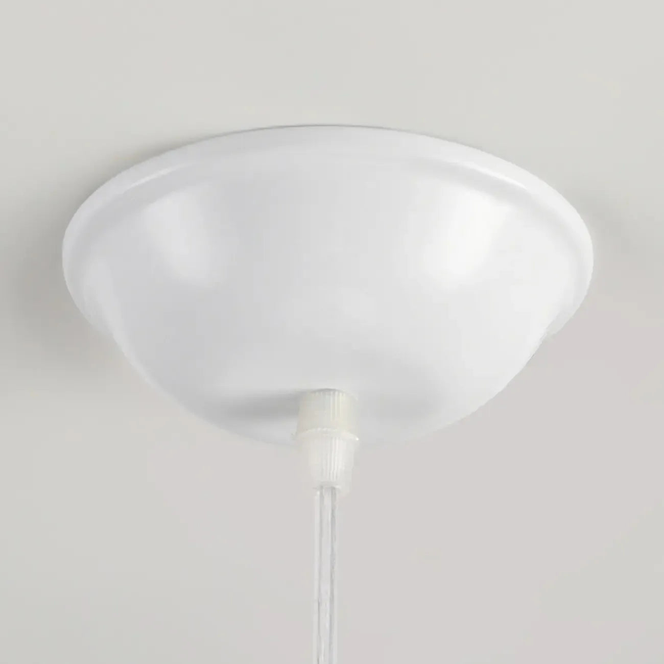 Suspension moderne en tissu blanc réglable pour salon