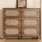 Meuble à chaussures bohème mince en bois marron à façade rabattable