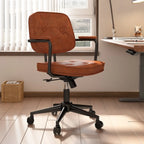 Chaise de bureau ergonomique rembourrée à boutons réglables