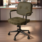 Chaise de bureau ergonomique rembourrée à boutons réglables