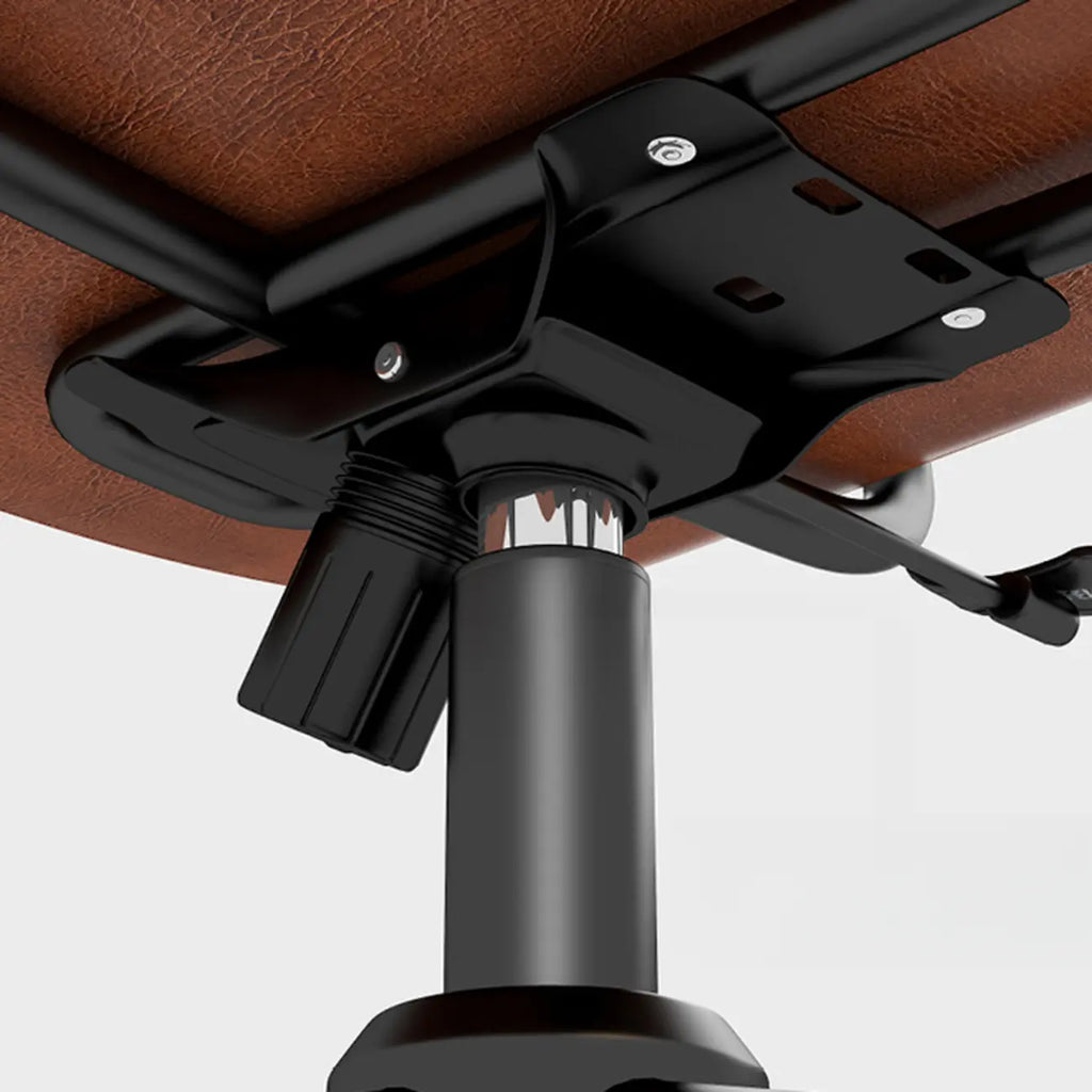 Chaise de bureau ergonomique rembourrée à boutons réglables