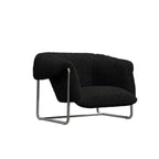 Fauteuil d'appoint Sherpa moderne et simple avec accoudoirs
