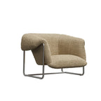 Fauteuil d'appoint Sherpa moderne et simple avec accoudoirs