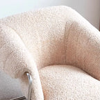 Fauteuil d'appoint Sherpa moderne et simple avec accoudoirs