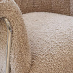 Fauteuil d'appoint Sherpa moderne et simple avec accoudoirs