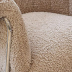 Fauteuil d'appoint Sherpa moderne et simple avec accoudoirs