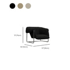 Fauteuil d'appoint Sherpa moderne et simple avec accoudoirs