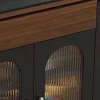 Table d'appoint pliante à plusieurs niveaux avec roulettes