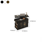 Table d'appoint pliante à plusieurs niveaux avec roulettes