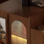 Table basse multifonctionnelle moderne en bois avec roulettes