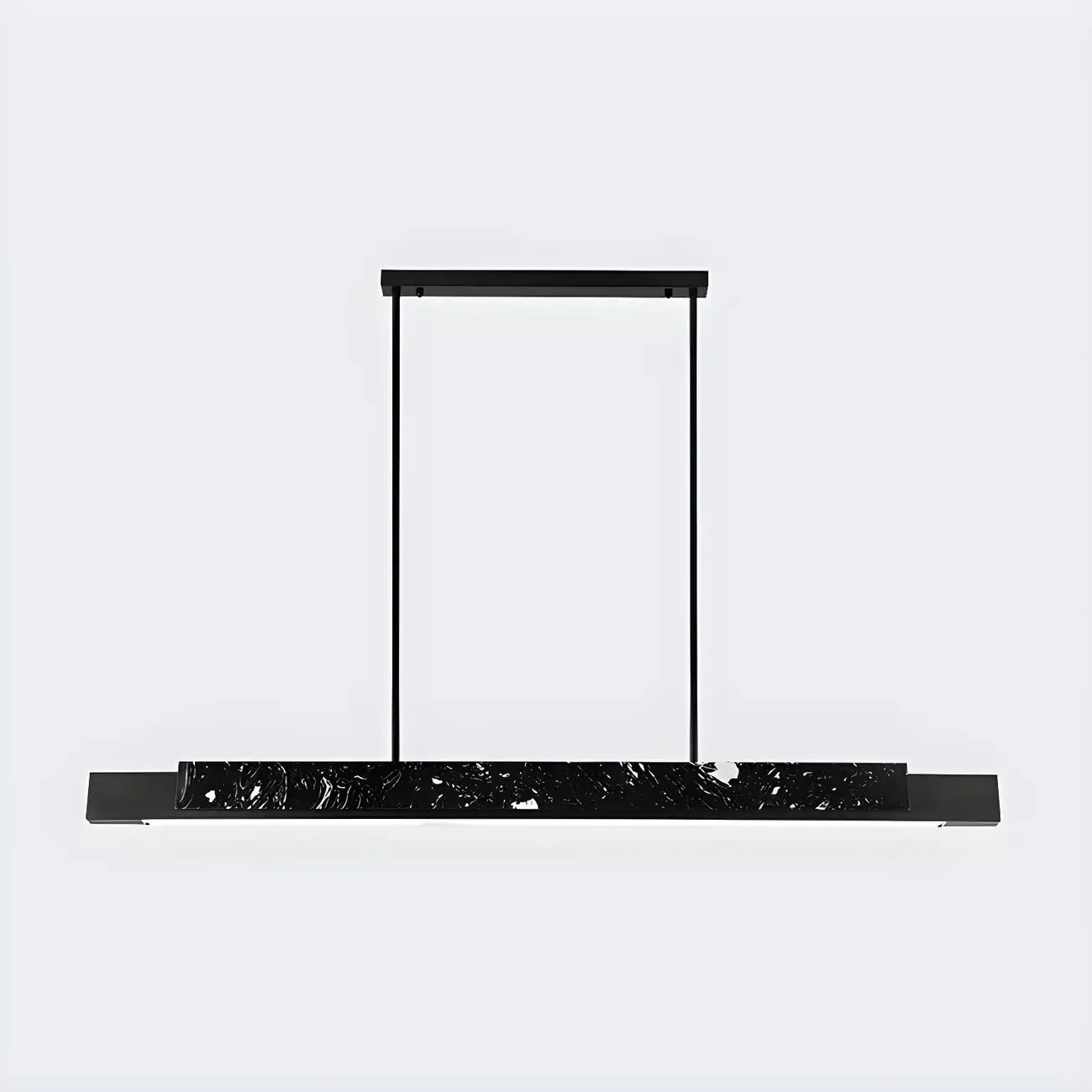 Suspension LED linéaire moderne en pierre pour îlot de cuisine