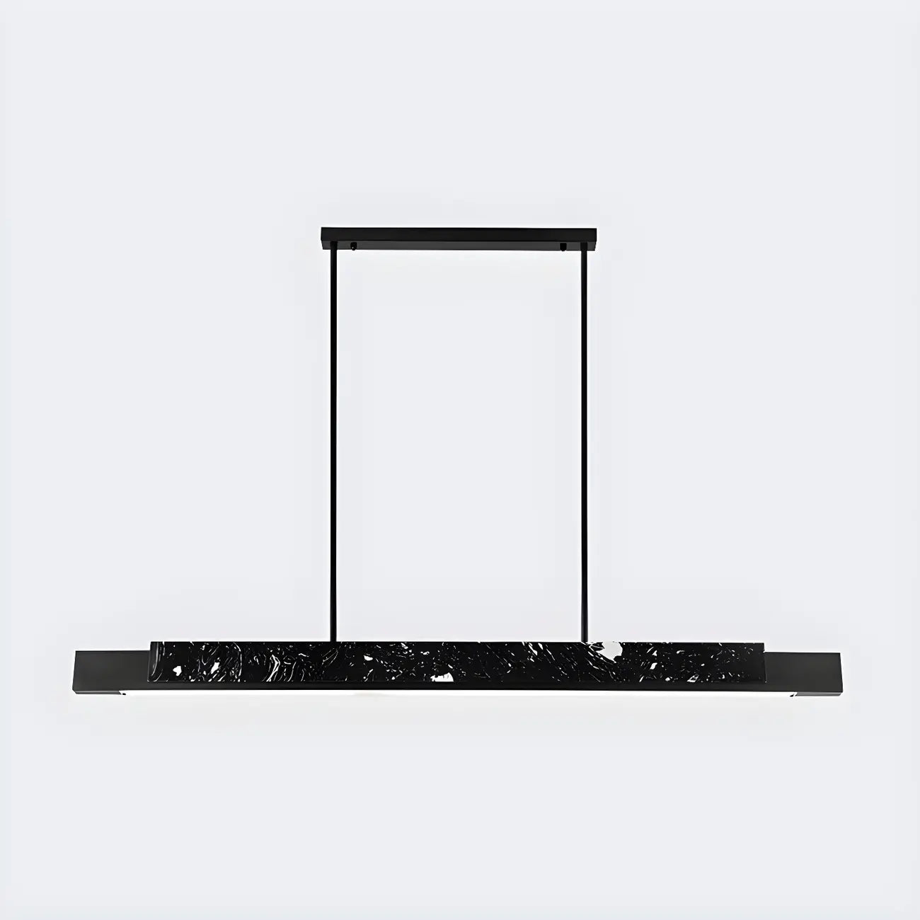 Suspension LED linéaire moderne en pierre pour îlot de cuisine