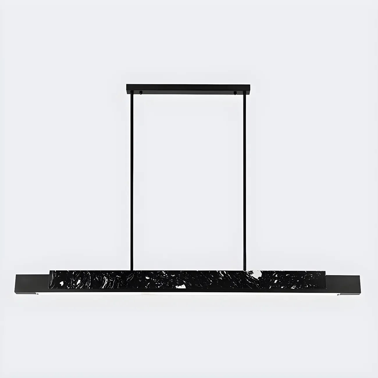 Suspension LED linéaire moderne en pierre pour îlot de cuisine