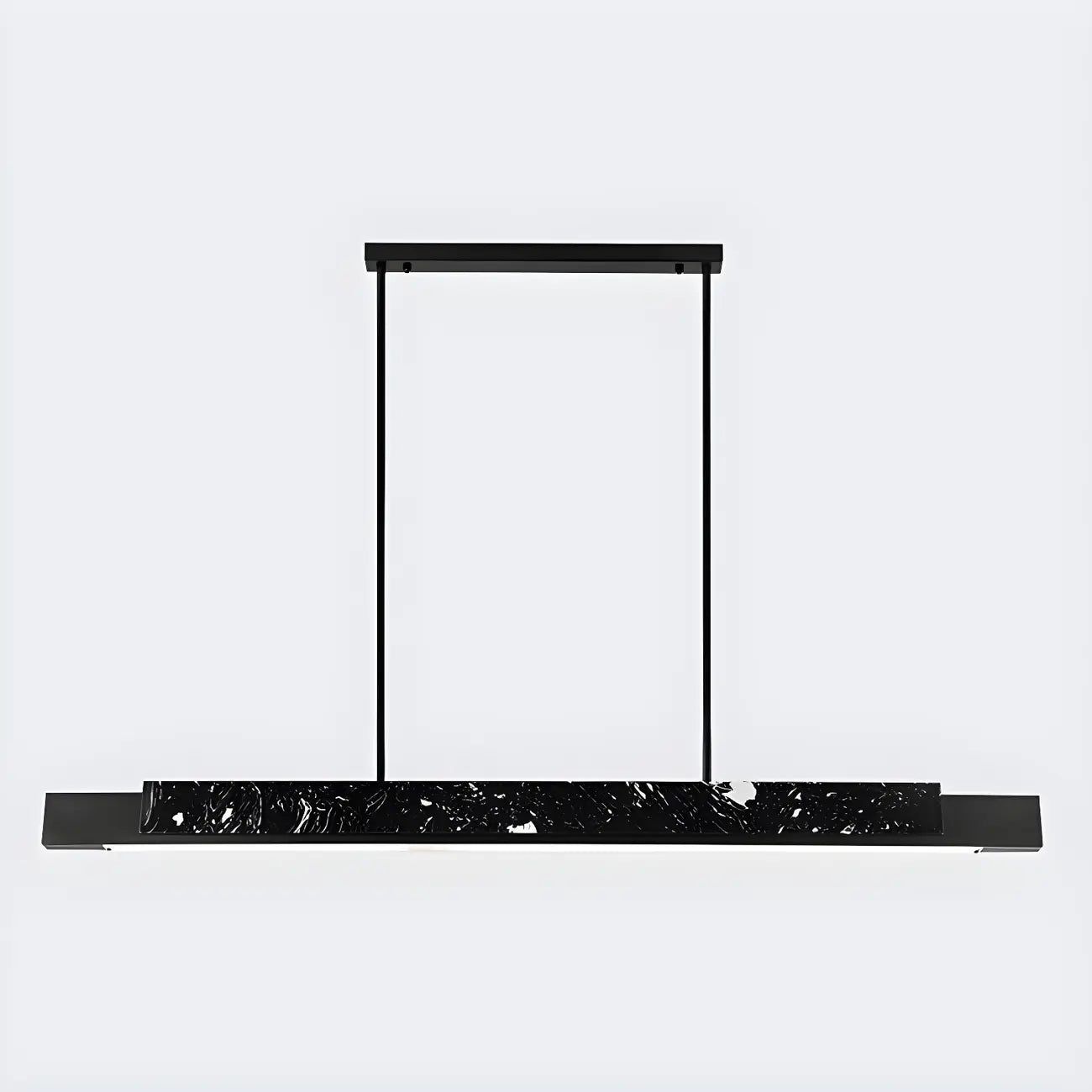 Suspension LED linéaire moderne en pierre pour îlot de cuisine