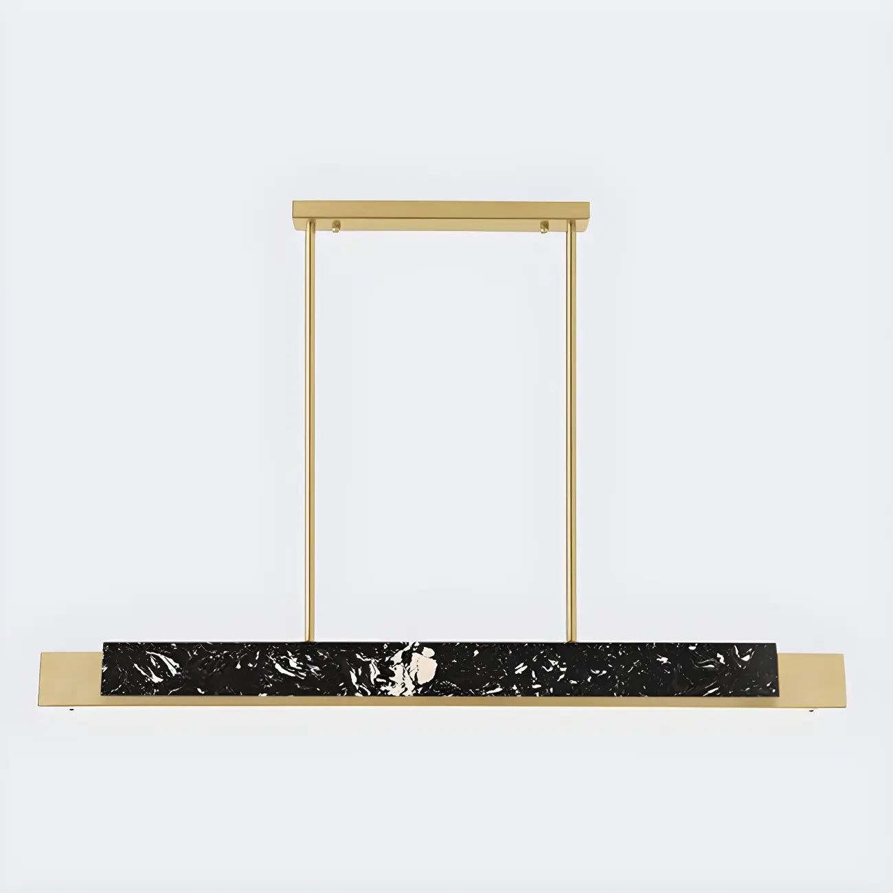 Suspension LED linéaire moderne en pierre pour îlot de cuisine