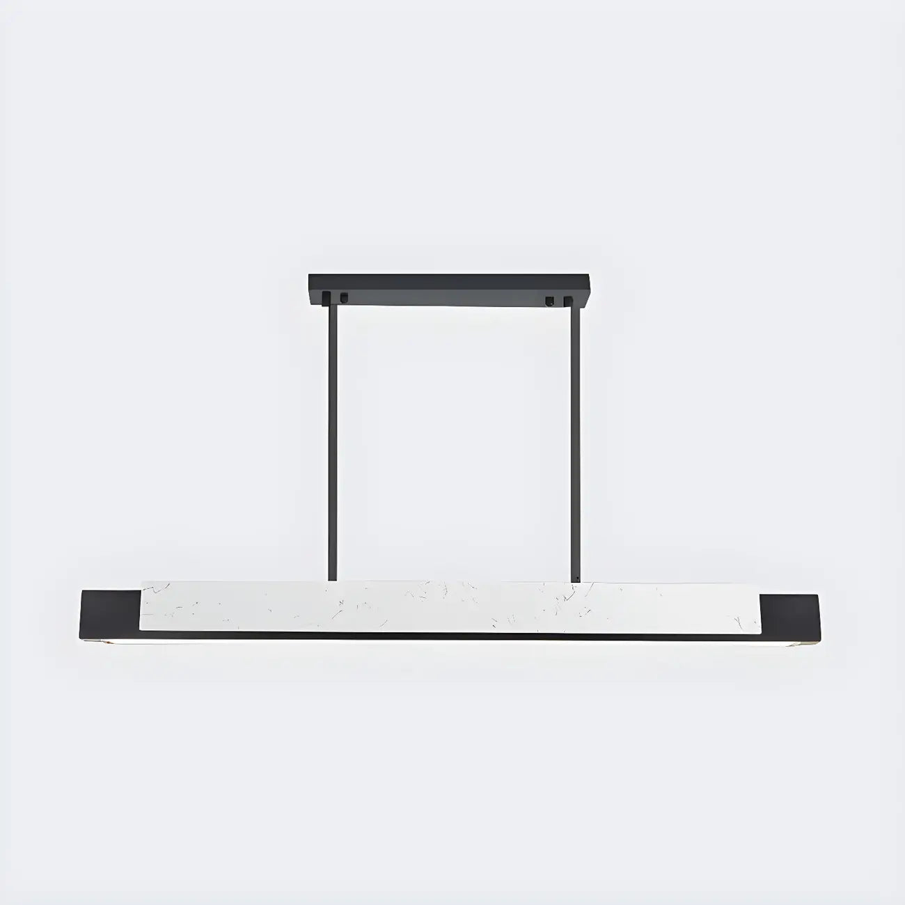 Suspension LED linéaire moderne en pierre pour îlot de cuisine