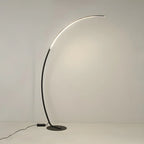 Lampadaire LED linéaire élégant en métal et gel de silice