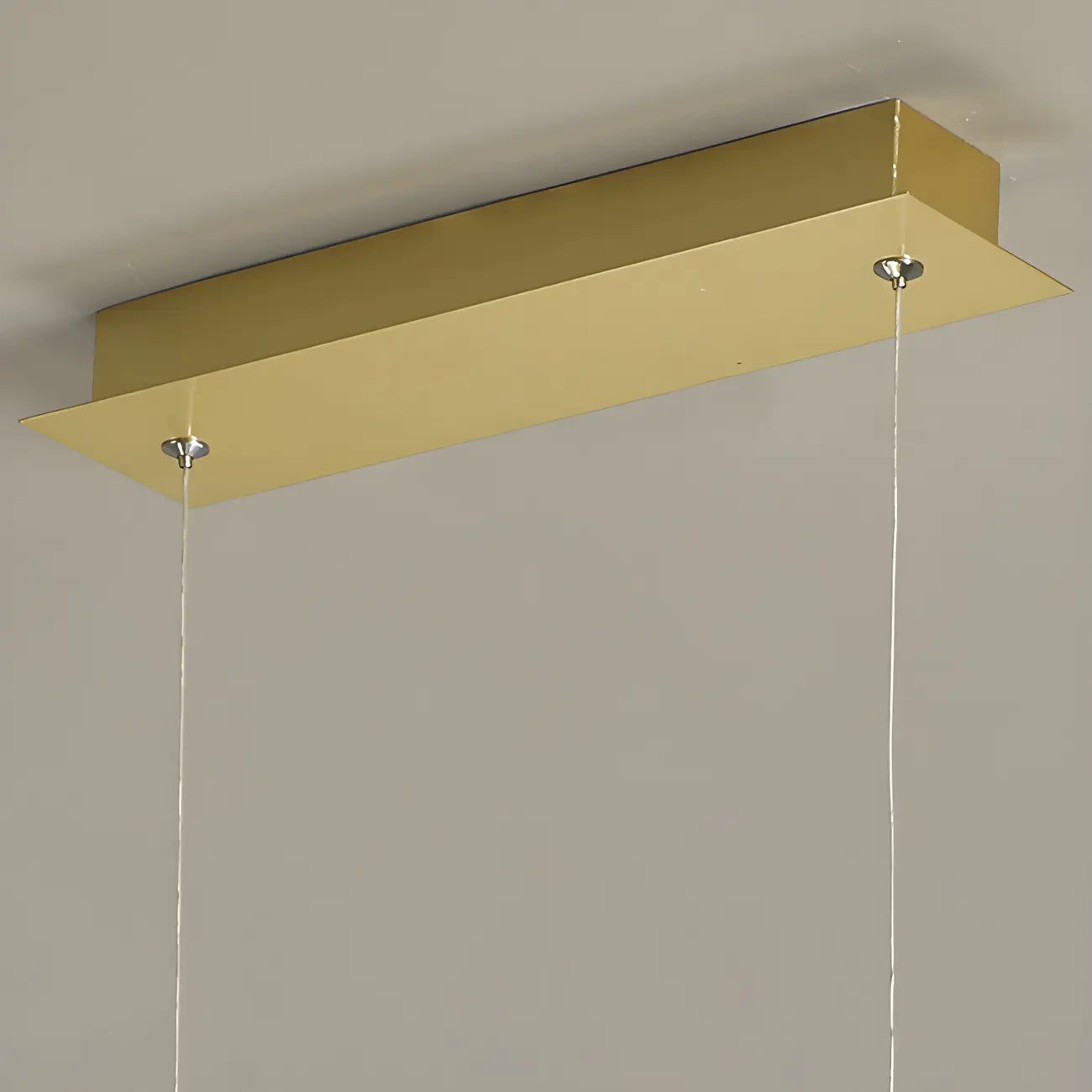 Suspension moderne réglable en verre transparent avec LED