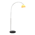 Lampadaire en acier arqué avec dôme en verre de style nordique