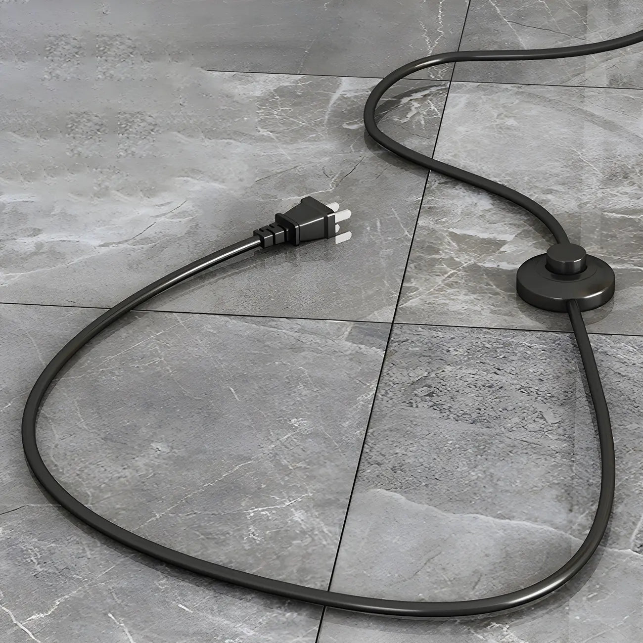 Lampadaire en acier arqué avec dôme en verre de style nordique