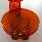 Table basse ronde en verre transparent, simple et moderne