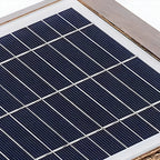 Lampadaire solaire carré à LED extérieur en métal bronze