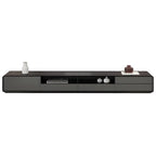 Meuble TV moderne en bois avec rangement ouvert pour salon