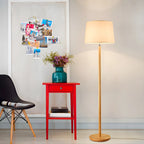 Lampadaire moderne en bois de style traditionnel pour salon