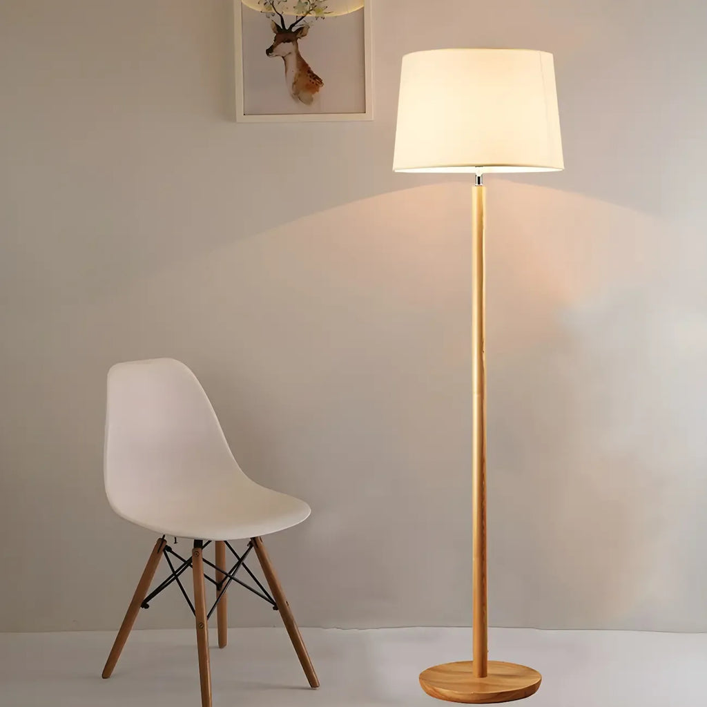 Lampadaire moderne en bois de style traditionnel pour salon