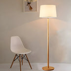 Lampadaire moderne en bois de style traditionnel pour salon
