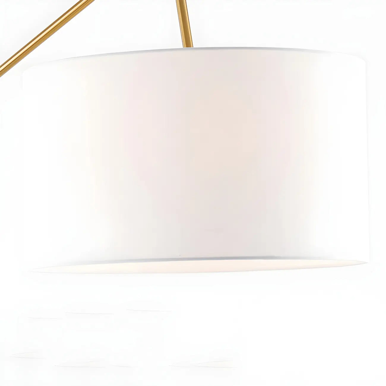 Lampadaire LED moderne, inclinable et réglable, blanc, style moderne