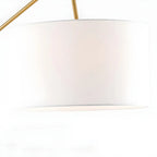 Lampadaire LED moderne, inclinable et réglable, blanc, style moderne