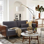 Lampadaire LED moderne, inclinable et réglable, blanc, style moderne