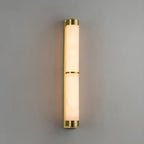 Applique murale moderne cylindrique à LED couleur or pierre