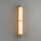 Applique murale moderne cylindrique à LED couleur or pierre