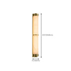 Applique murale moderne cylindrique à LED couleur or pierre