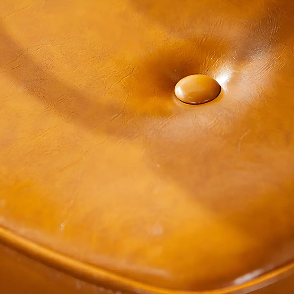 Fauteuil de bureau pivotant à hauteur réglable, revêtu de cuir industriel