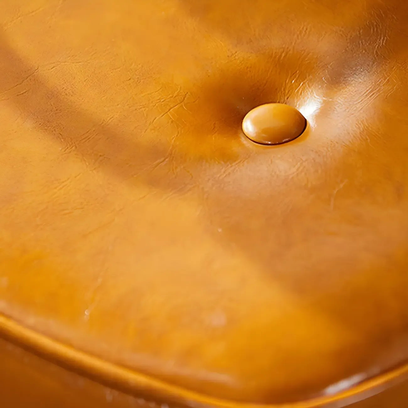 Fauteuil de bureau pivotant à hauteur réglable, revêtu de cuir industriel