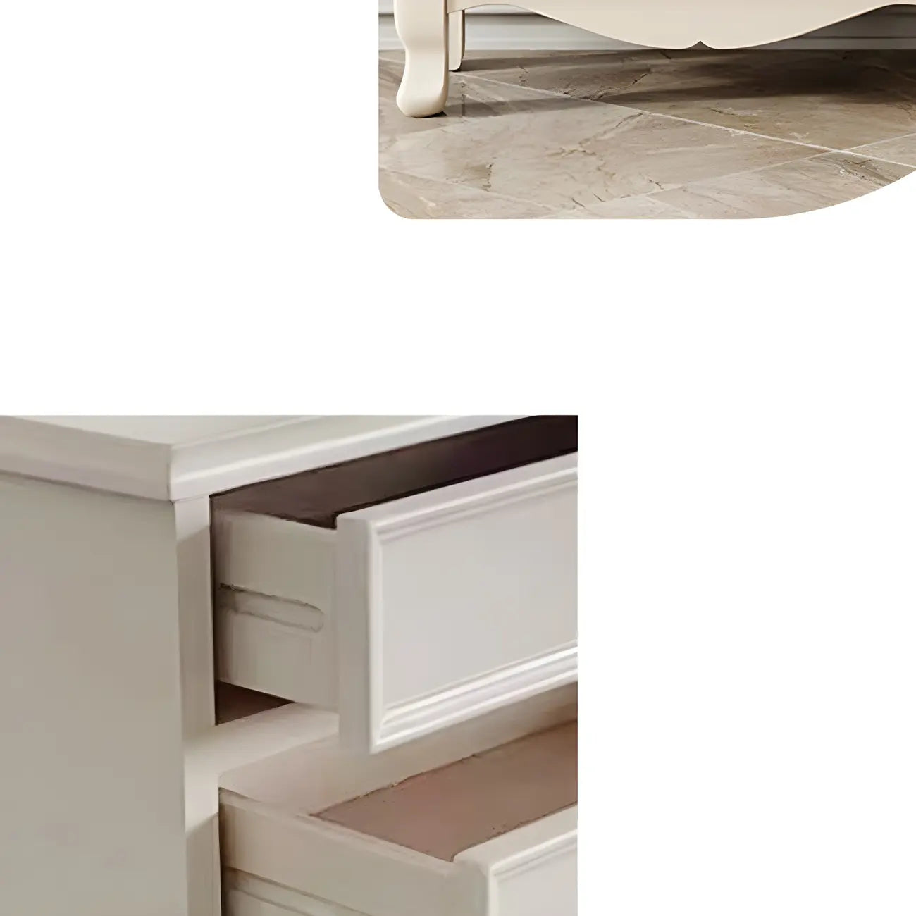 Commode combinée en chêne blanc 41H avec armoire