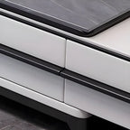 Meuble TV moderne gris moderne avec plateau en marbre, étagère ouverte et rangements