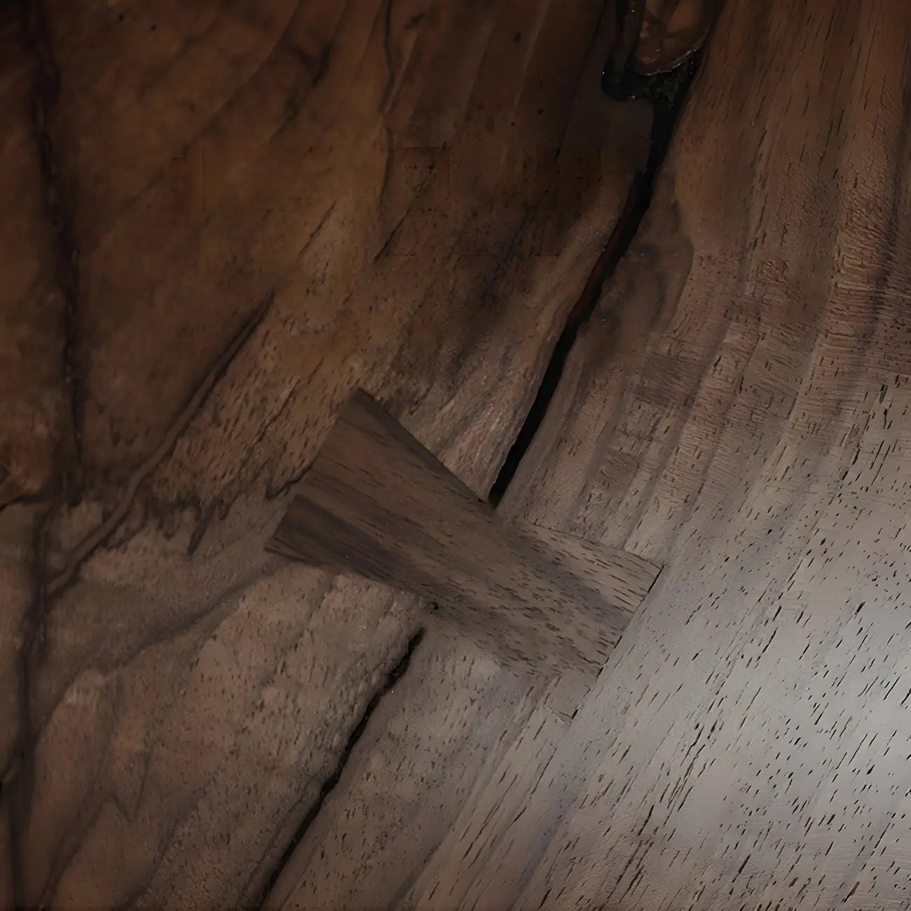 Lustre cylindrique en bois marron à LED moderne à intensité variable